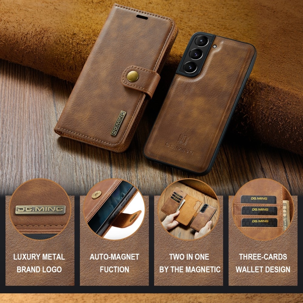 Magnet Wallet Samsung Galaxy S24 Cognac