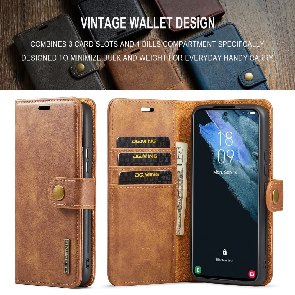Magnet Wallet Samsung Galaxy S24 Plus Cognac