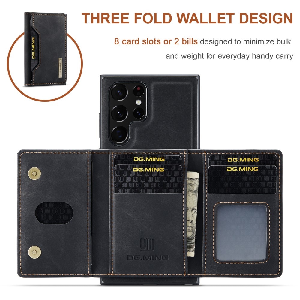 Magnetic Card Slot Case Samsung Galaxy S24 Ultra Black