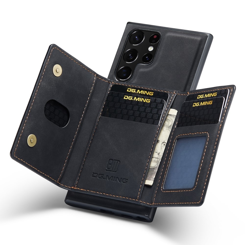 Magnetic Card Slot Case Samsung Galaxy S24 Ultra Black