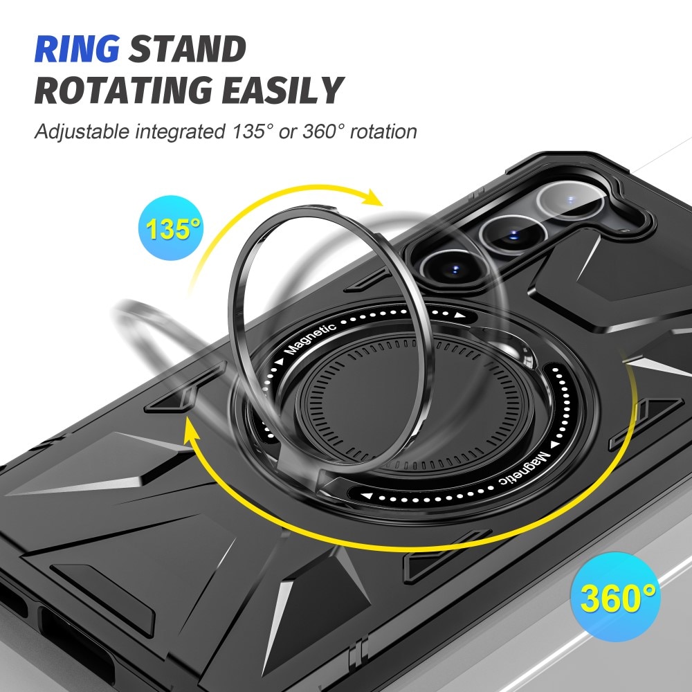 Hybridskal Tech MagSafe Ring Samsung Galaxy S24 Plus svart