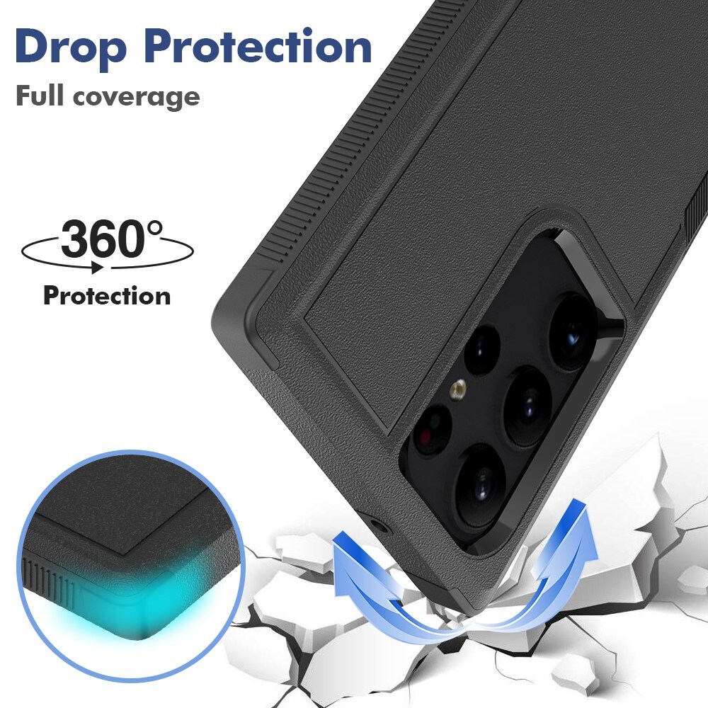 Off-road Hybridskal Samsung Galaxy S23 Ultra svart