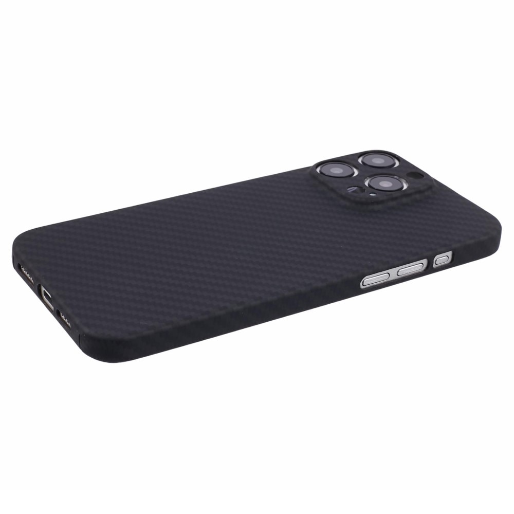 Slim Skal Aramidfiber iPhone 15 Pro svart