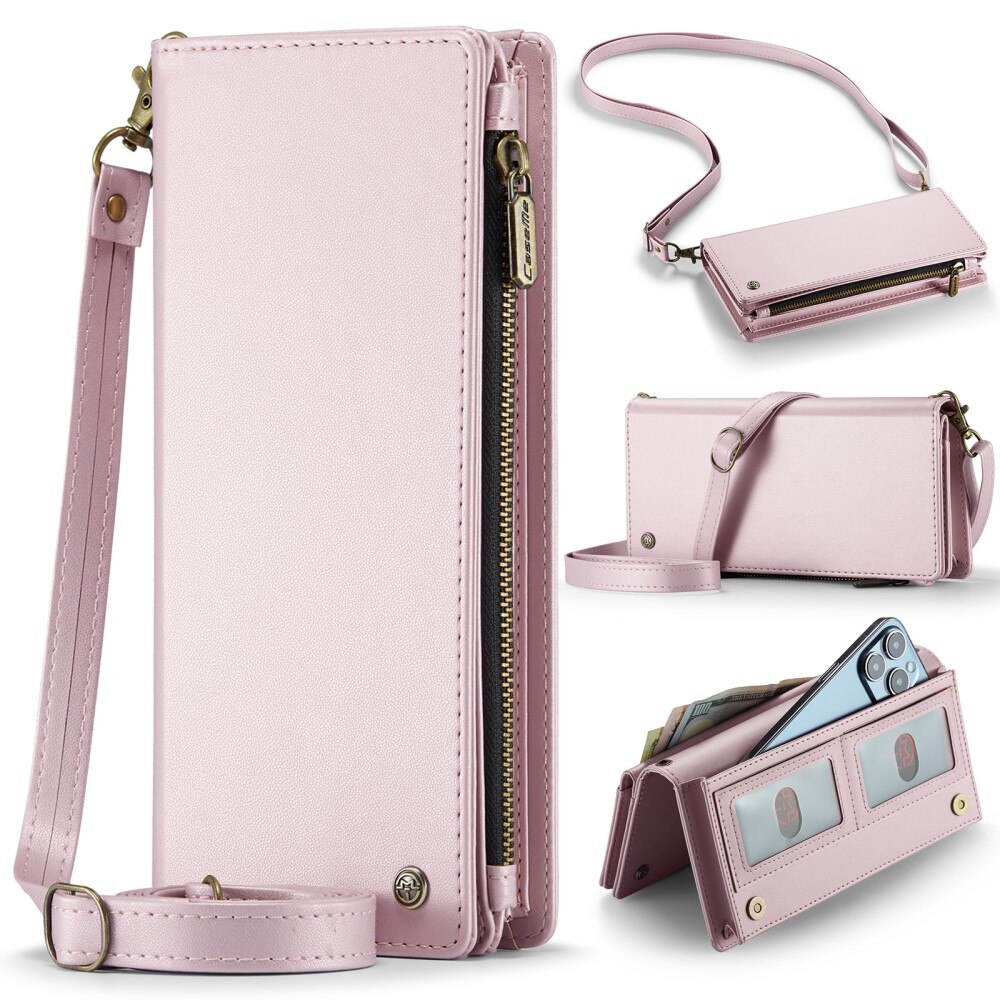 Universal Crossbody Plånboksväska rosa