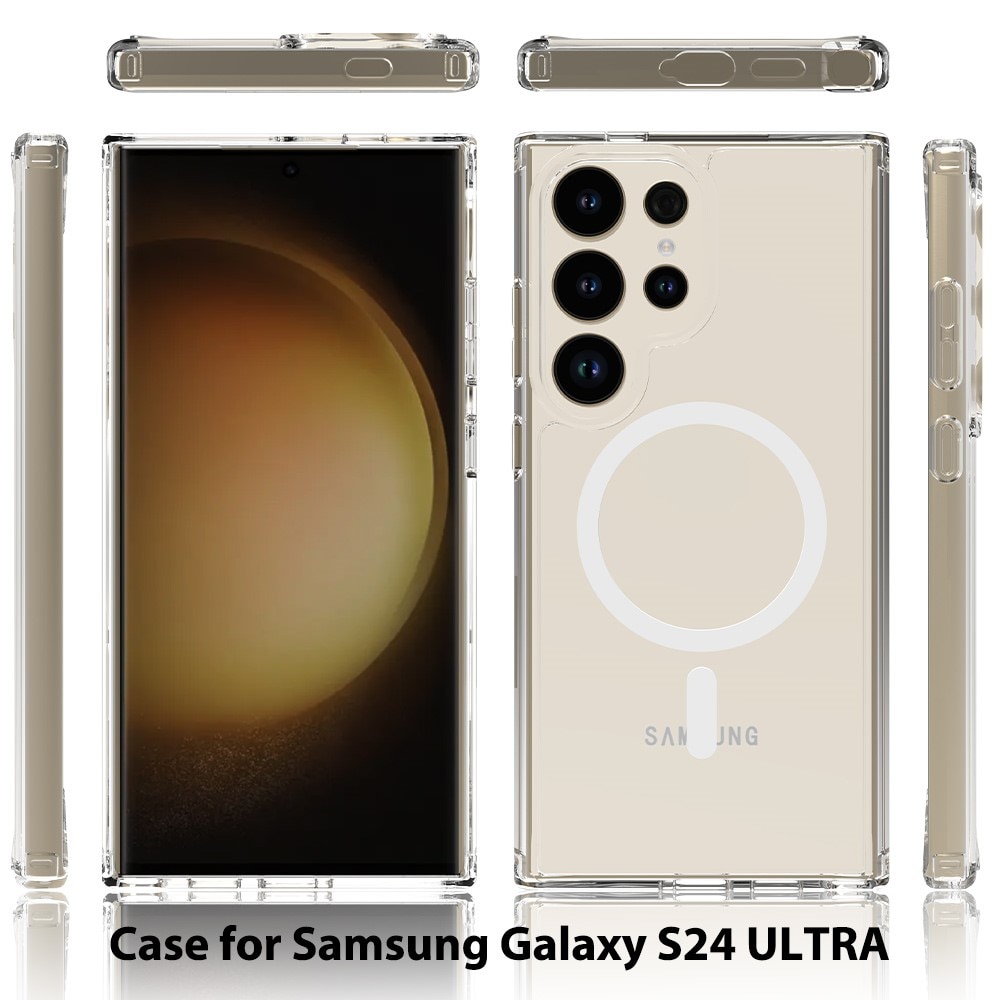 Hybridskal MagSafe Samsung Galaxy S24 Ultra transparent