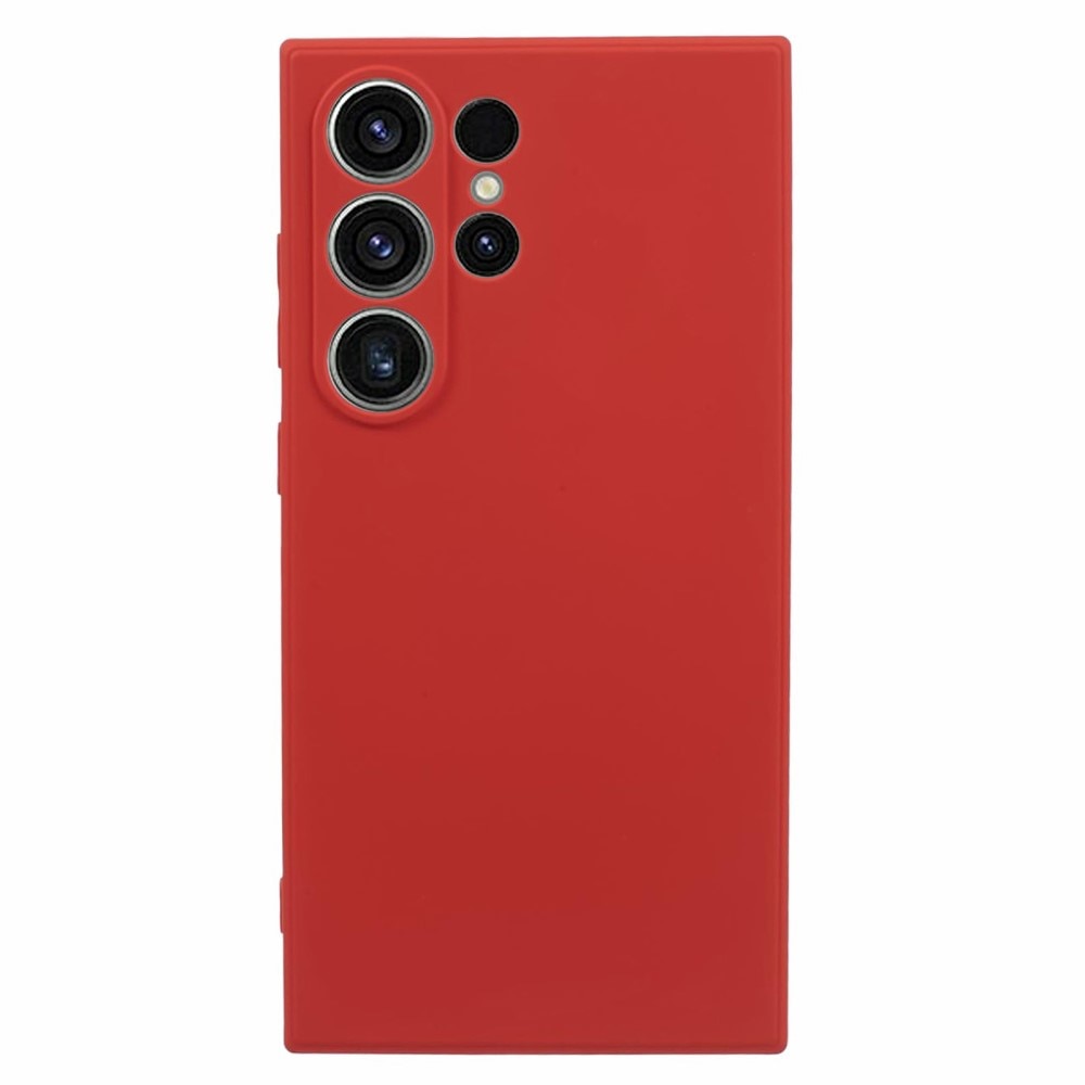 Stöttåligt Skal TPU Samsung Galaxy S24 Ultra röd
