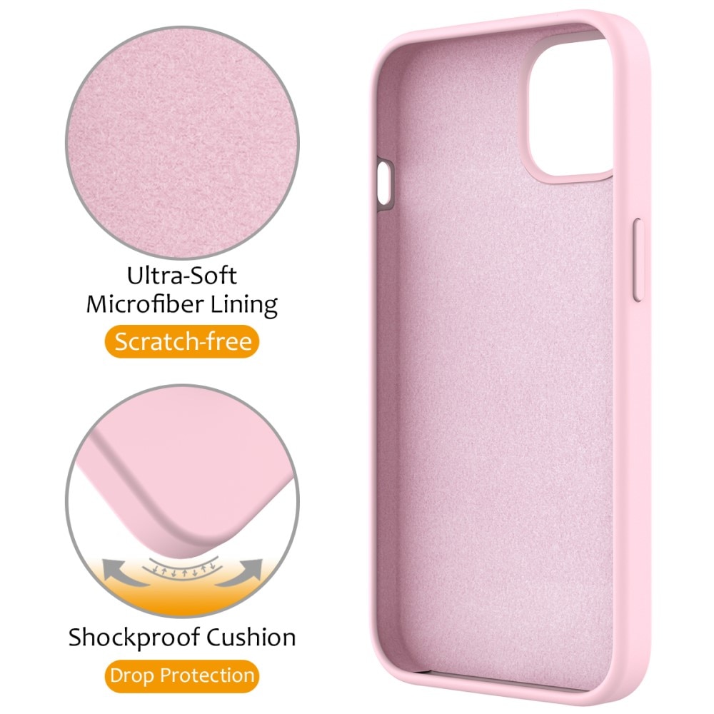 Silikonskal Kickstand MagSafe iPhone 13 rosa