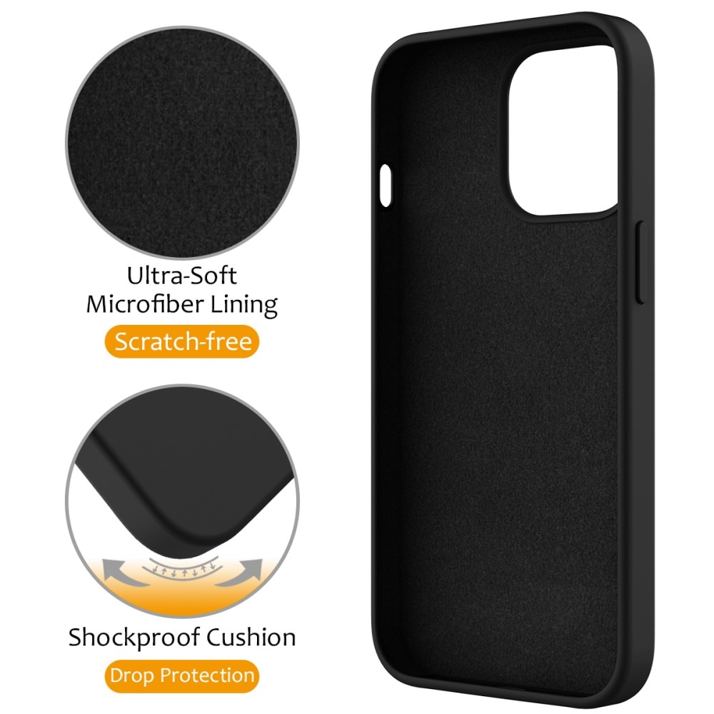Silikonskal Kickstand MagSafe iPhone 13 Pro svart
