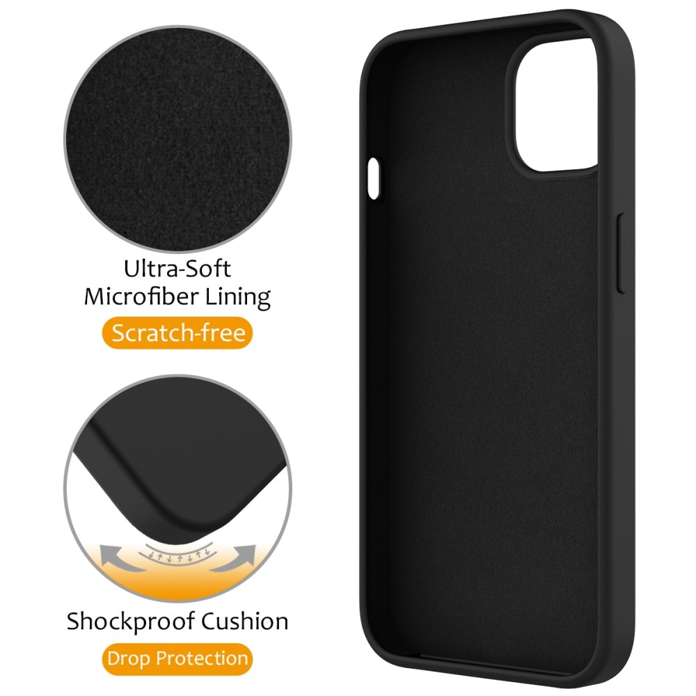 Silikonskal Kickstand MagSafe iPhone 14 svart