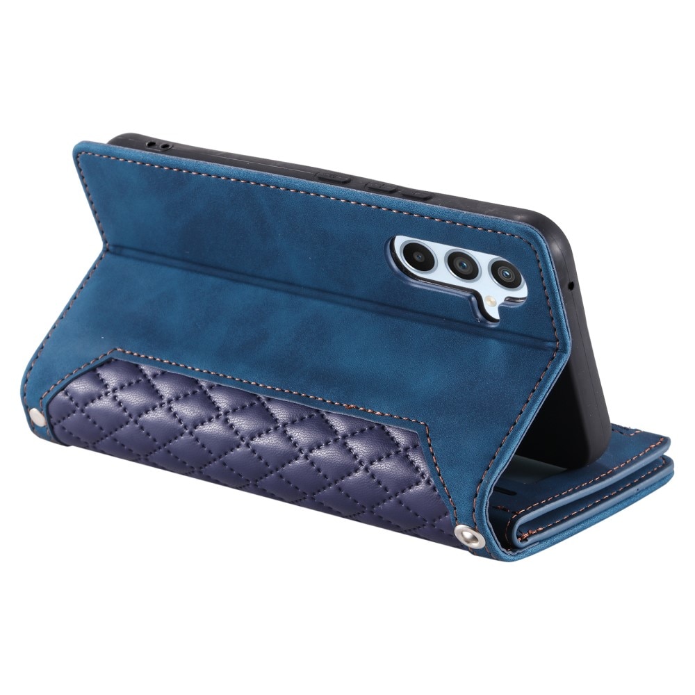 Plånboksväska Samsung Galaxy A55 Quilted blå