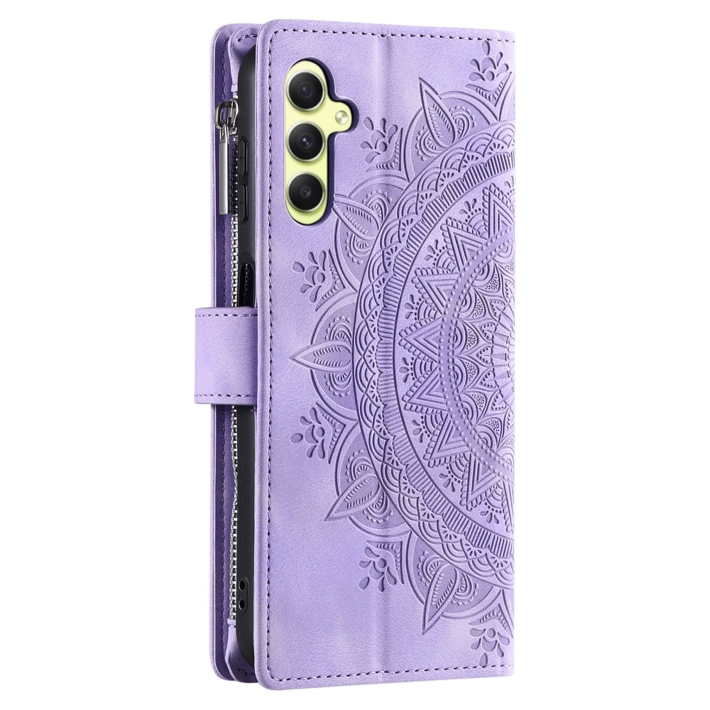 Plånboksväska Samsung Galaxy A55 Mandala lila