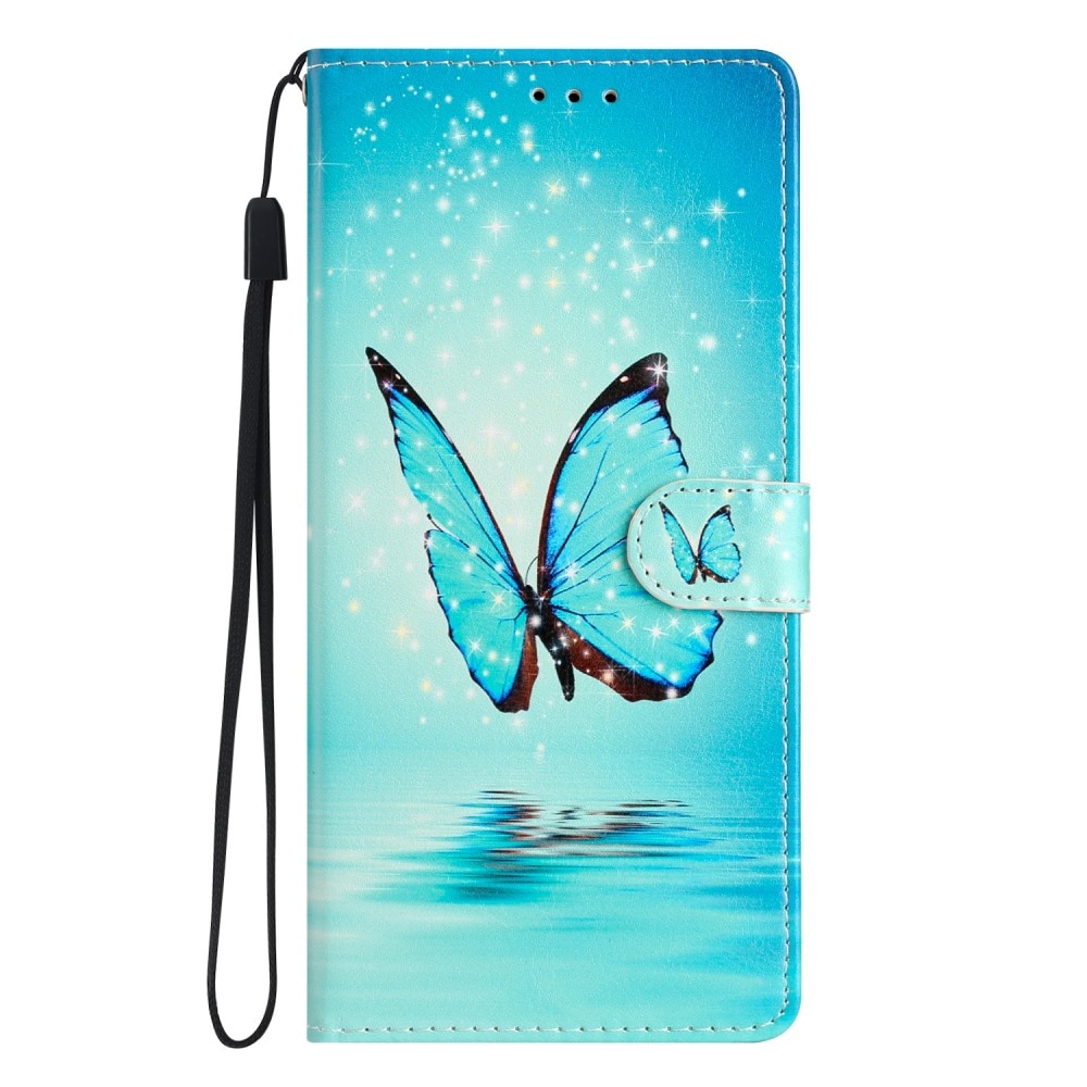 Mobilfodral Samsung Galaxy A55 blå fjärilar
