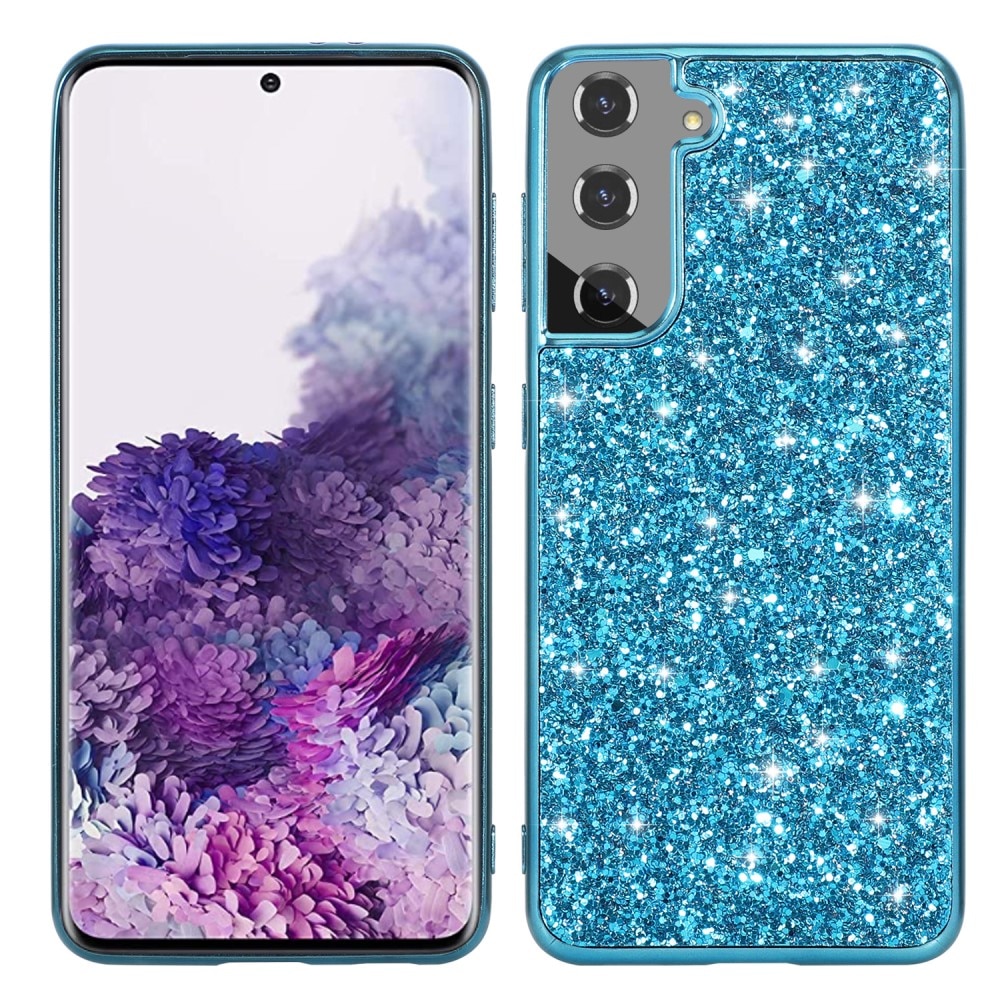 Glitterskal Samsung Galaxy S24 blå