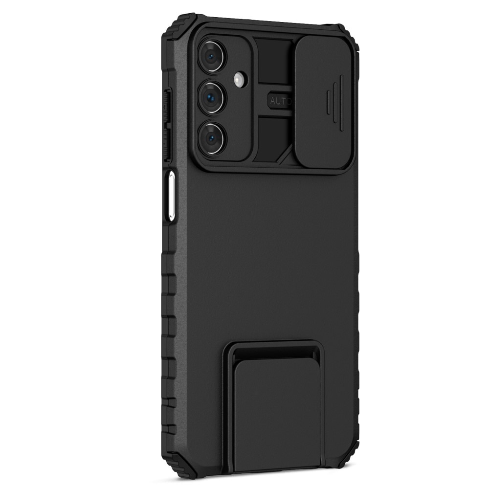 Samsung Galaxy A15 Kickstand Skal Kameraskydd svart