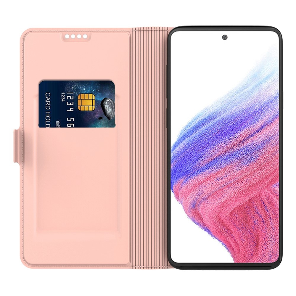 Slim Card Wallet Samsung Galaxy S24 Ultra roséguld