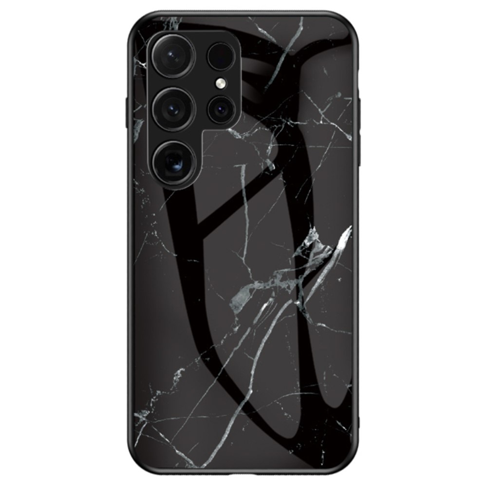 Skal Härdat Glas Samsung Galaxy S24 Ultra svart marmor