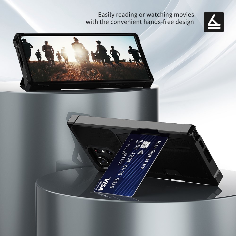 Tough Card Case Samsung Galaxy S24 Ultra svart