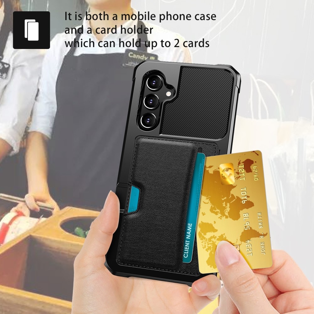 Tough Card Case Samsung Galaxy S24 svart