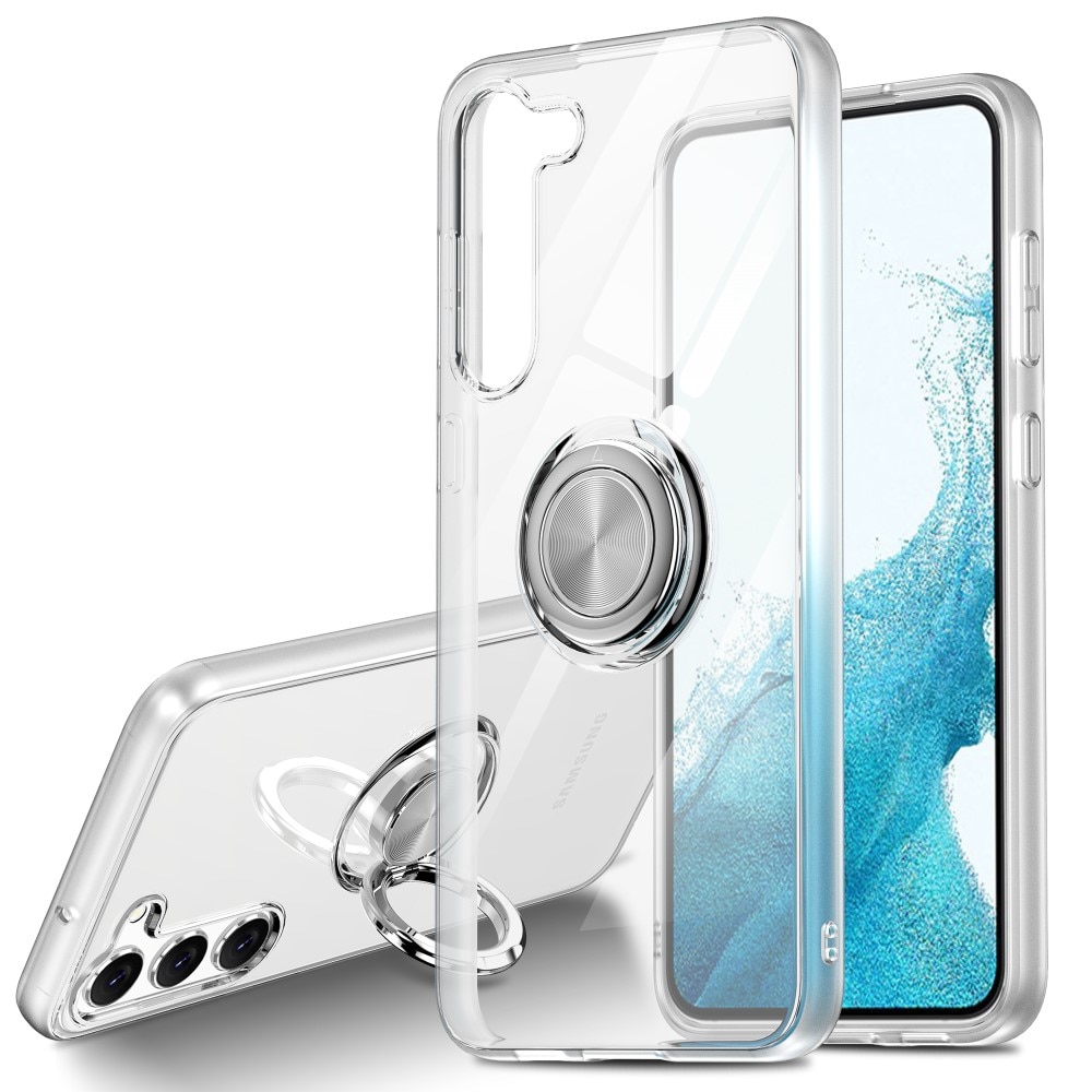 TPU Skal Finger Ring Kickstand Samsung Galaxy S24 Plus transparent