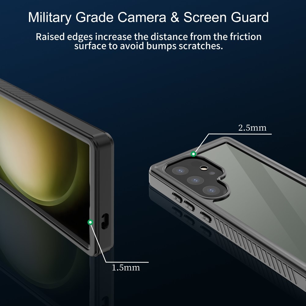 Vattentätt Skal Samsung Galaxy S24 Ultra transparent