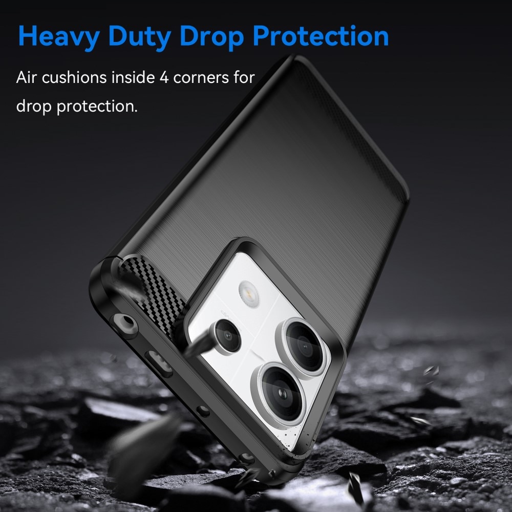 Xiaomi Redmi Note 13 Pro Skal TPU Brushed Svart
