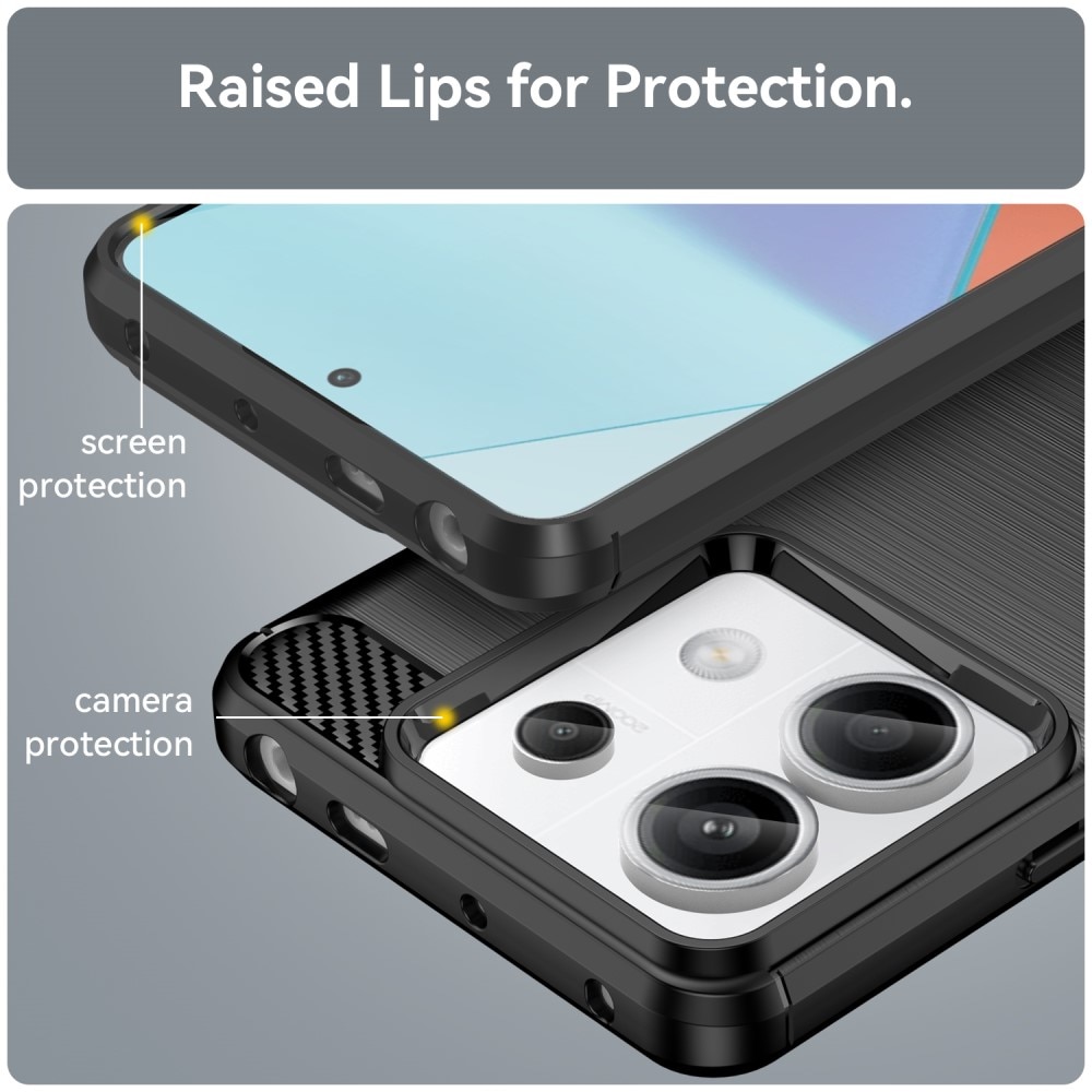 Xiaomi Redmi Note 13 Pro Skal TPU Brushed Svart