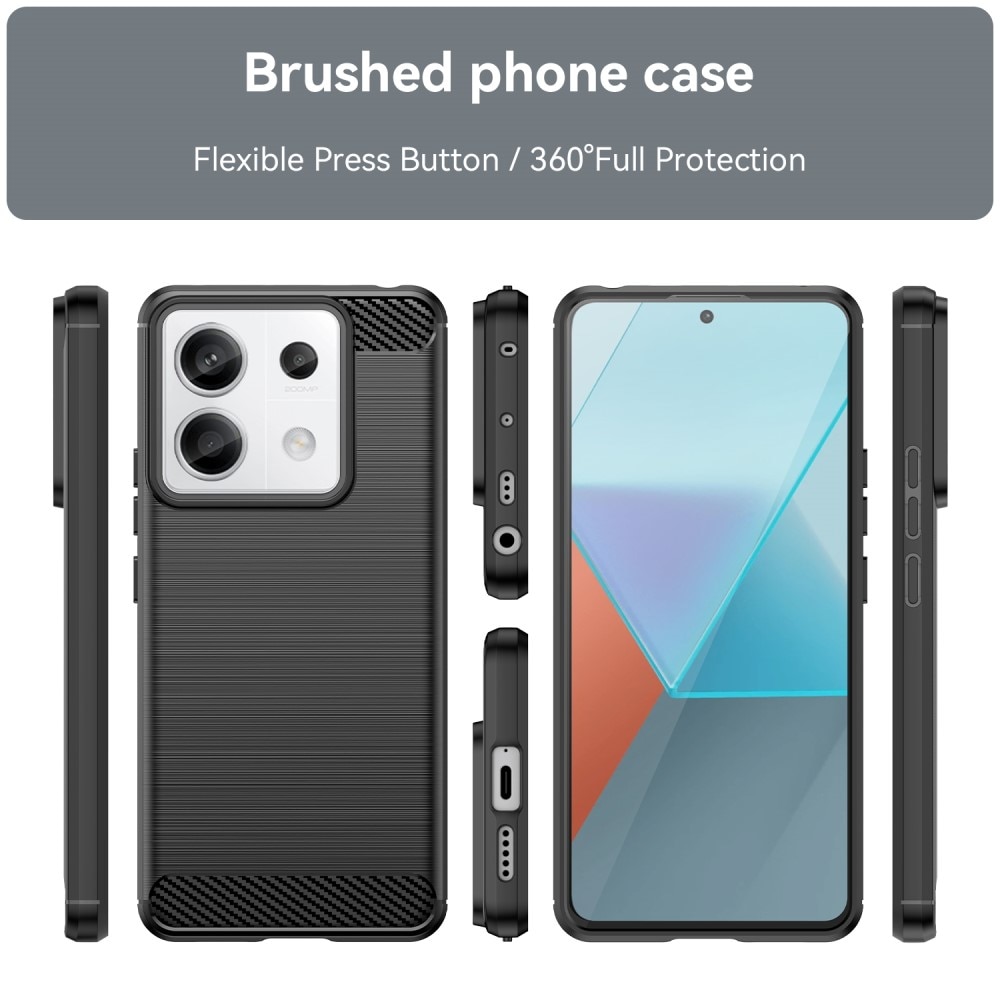 Xiaomi Redmi Note 13 Pro Skal TPU Brushed Svart