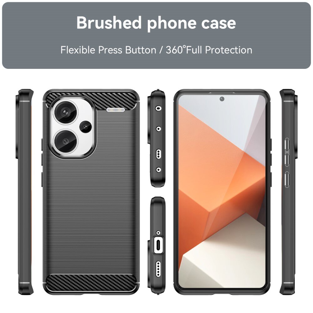 Xiaomi Redmi Note 13 Pro Plus Skal TPU Brushed Black