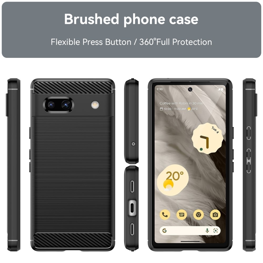 Google Pixel 7a Skal TPU Brushed Black