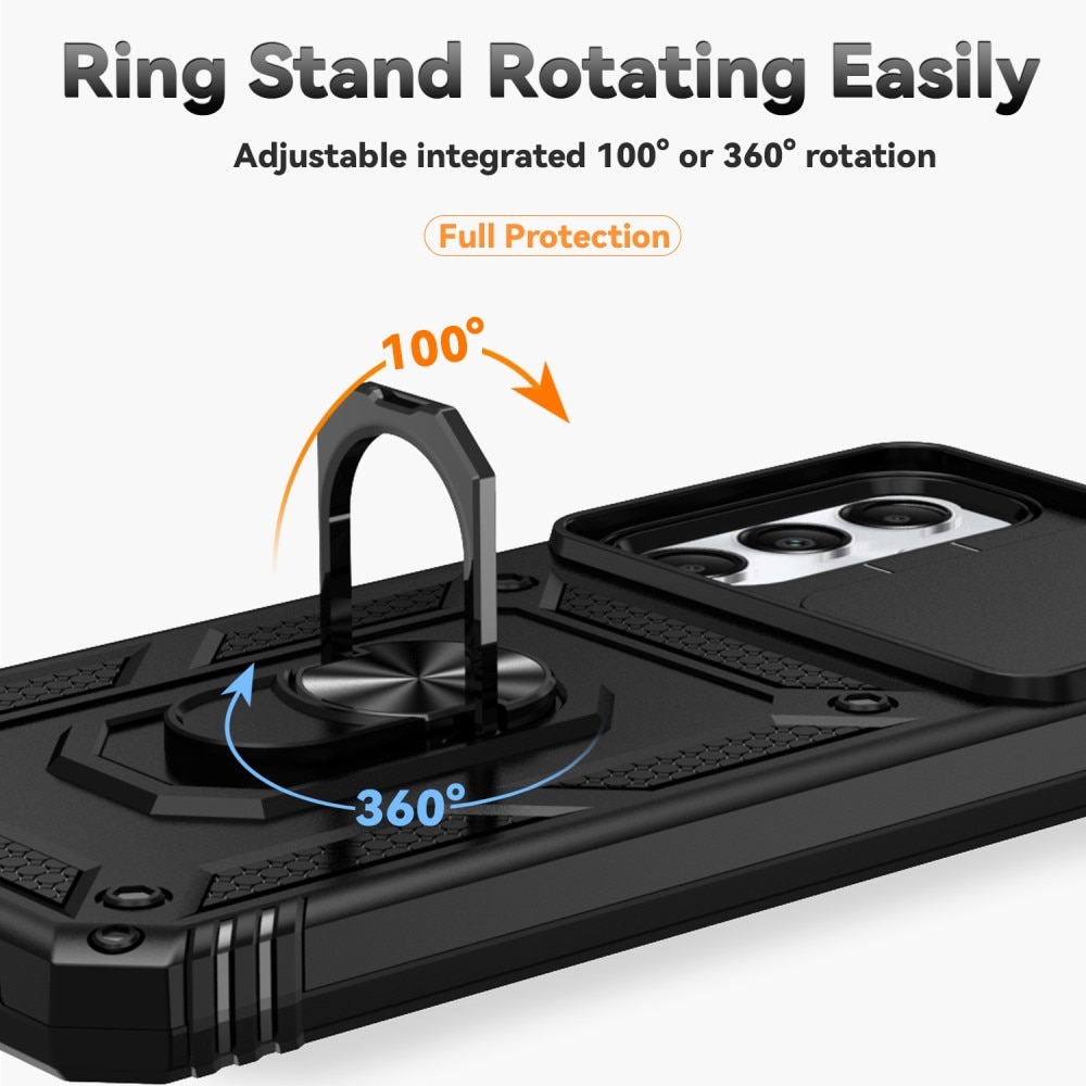 Hybridskal Ring + Kameraskydd Samsung Galaxy A05s svart