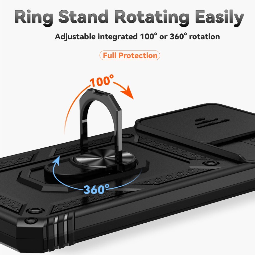 Hybridskal Ring + Kameraskydd Xiaomi Redmi 13C Svart