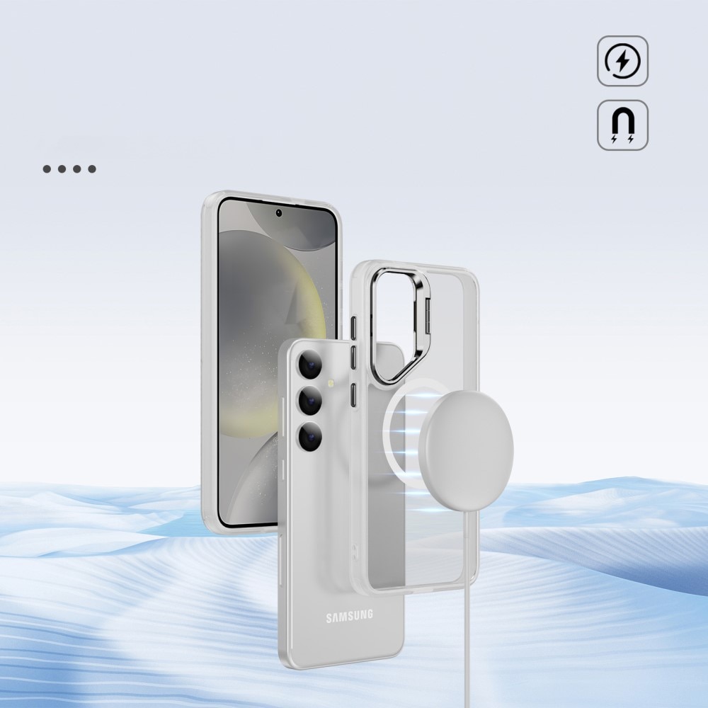 Hybridskal Kickstand MagSafe Samsung Galaxy S24 Ultra Genomskinlig