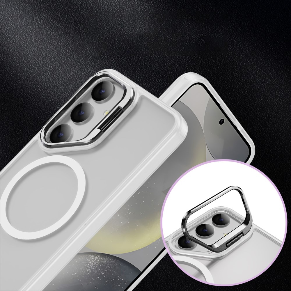 Hybridskal Kickstand MagSafe Samsung Galaxy S24 Ultra Genomskinlig