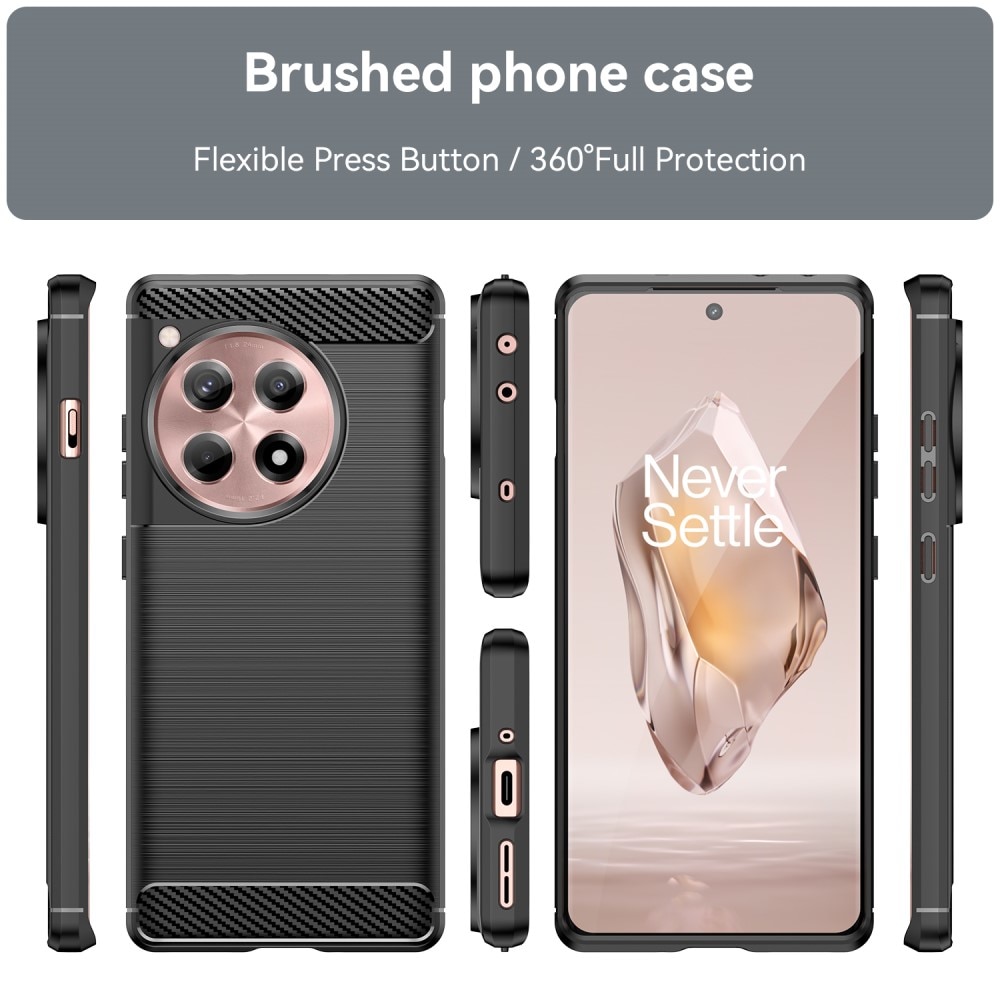 OnePlus 12R Skal TPU Brushed Black