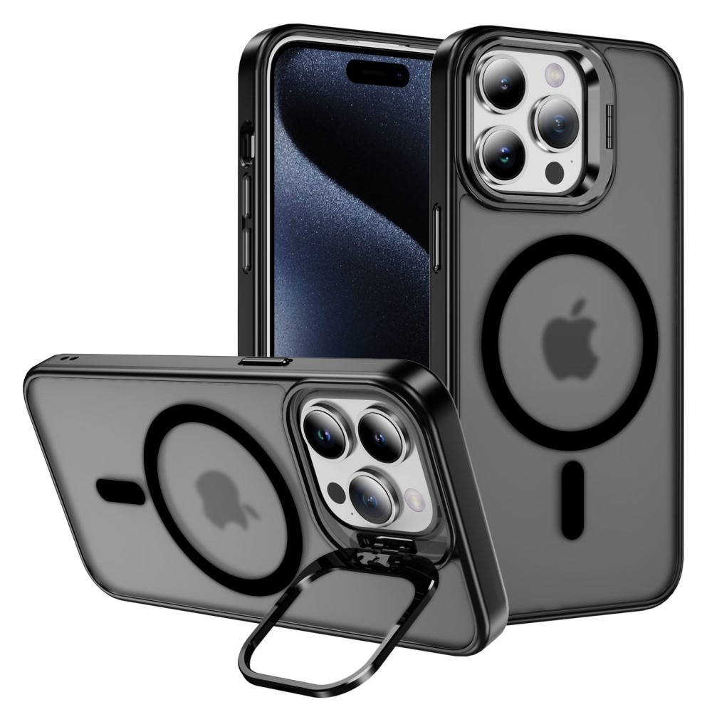 Hybridskal Kickstand MagSafe iPhone 15 Pro Max svart