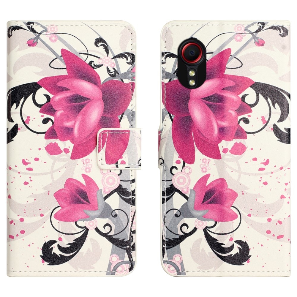 Plånboksfodral Samsung Galaxy Xcover 7 flowers