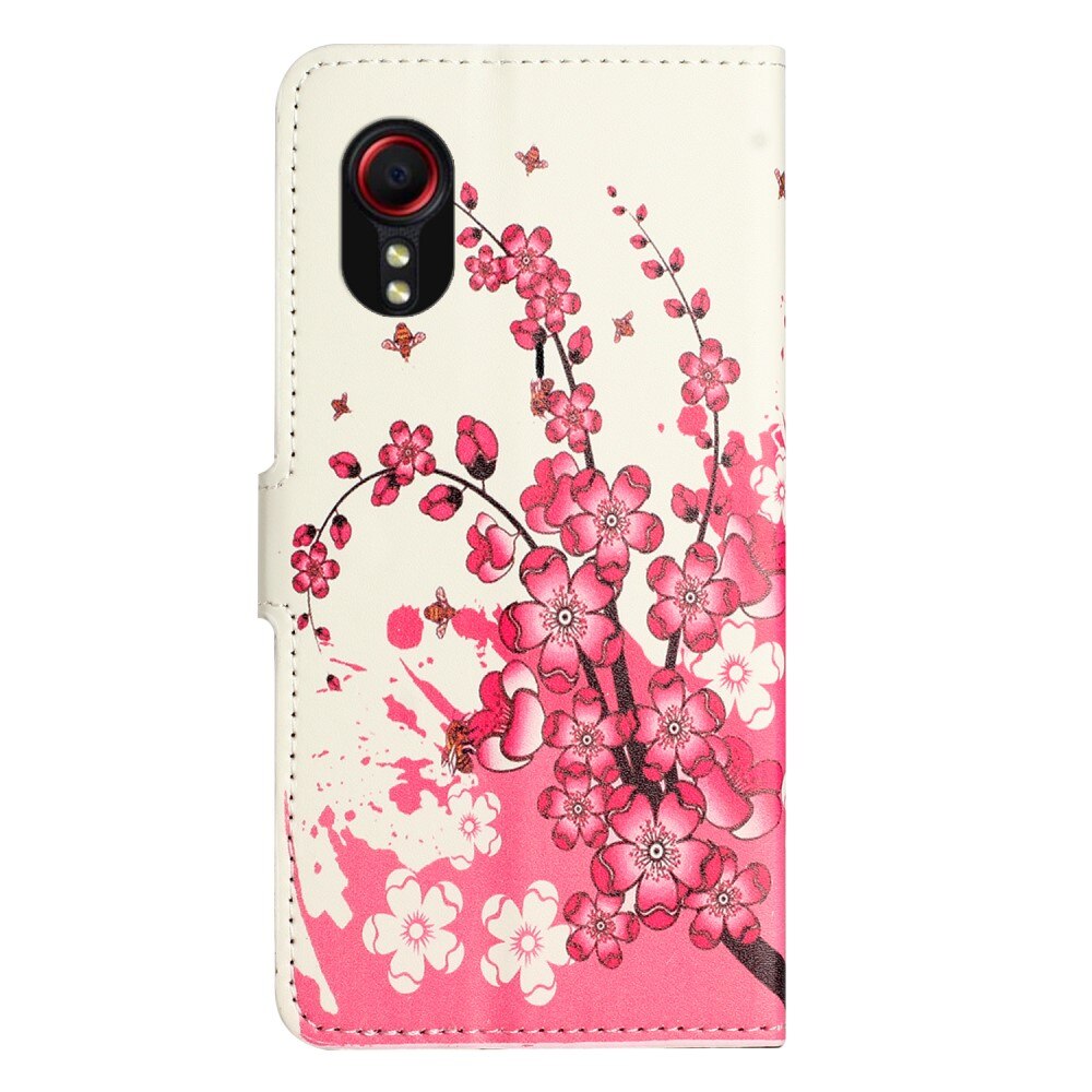 Plånboksfodral Samsung Galaxy Xcover 7 körsbärsblommor