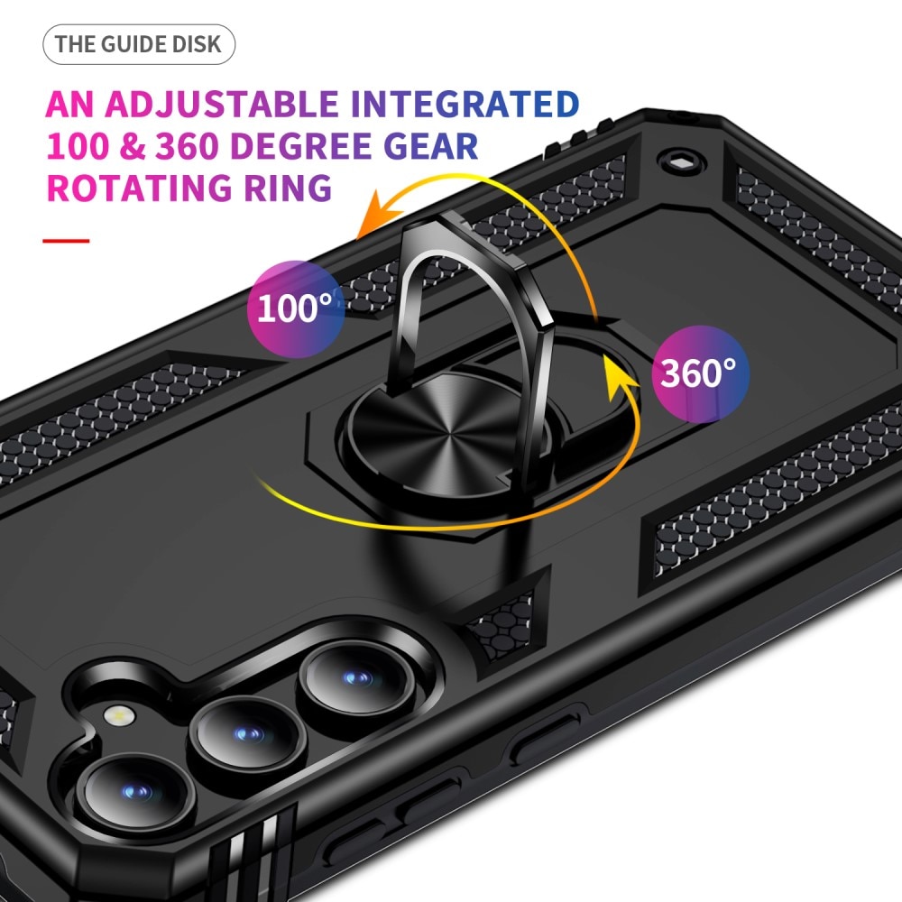 Hybridskal Tech Ring Samsung Galaxy A55 svart