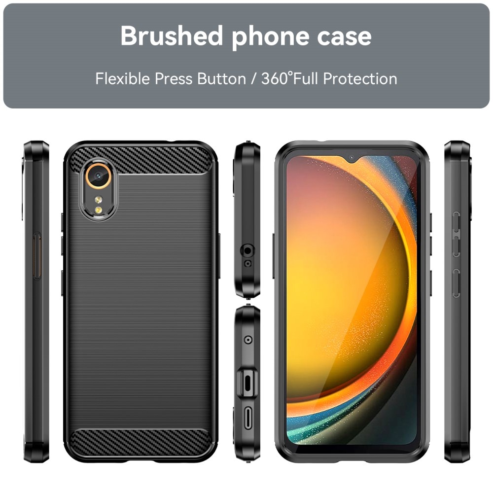 Samsung Galaxy Xcover 7 Skal TPU Brushed Svart