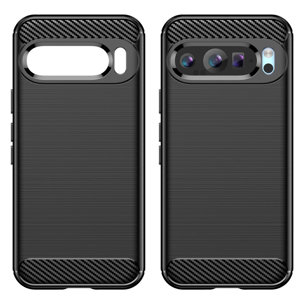 Google Pixel 9 Pro Skal TPU Brushed Svart