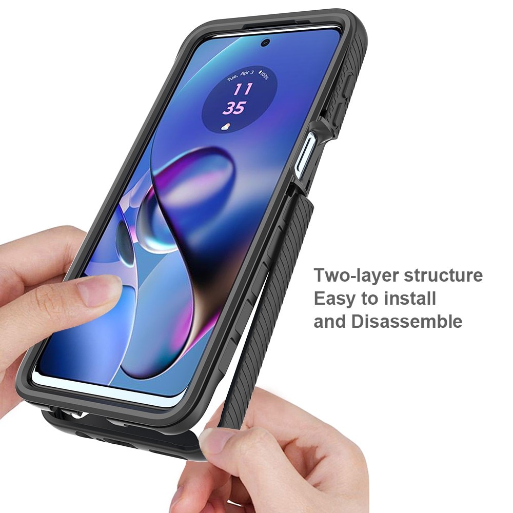 Full Protection Case Motorola Moto G54 Svart