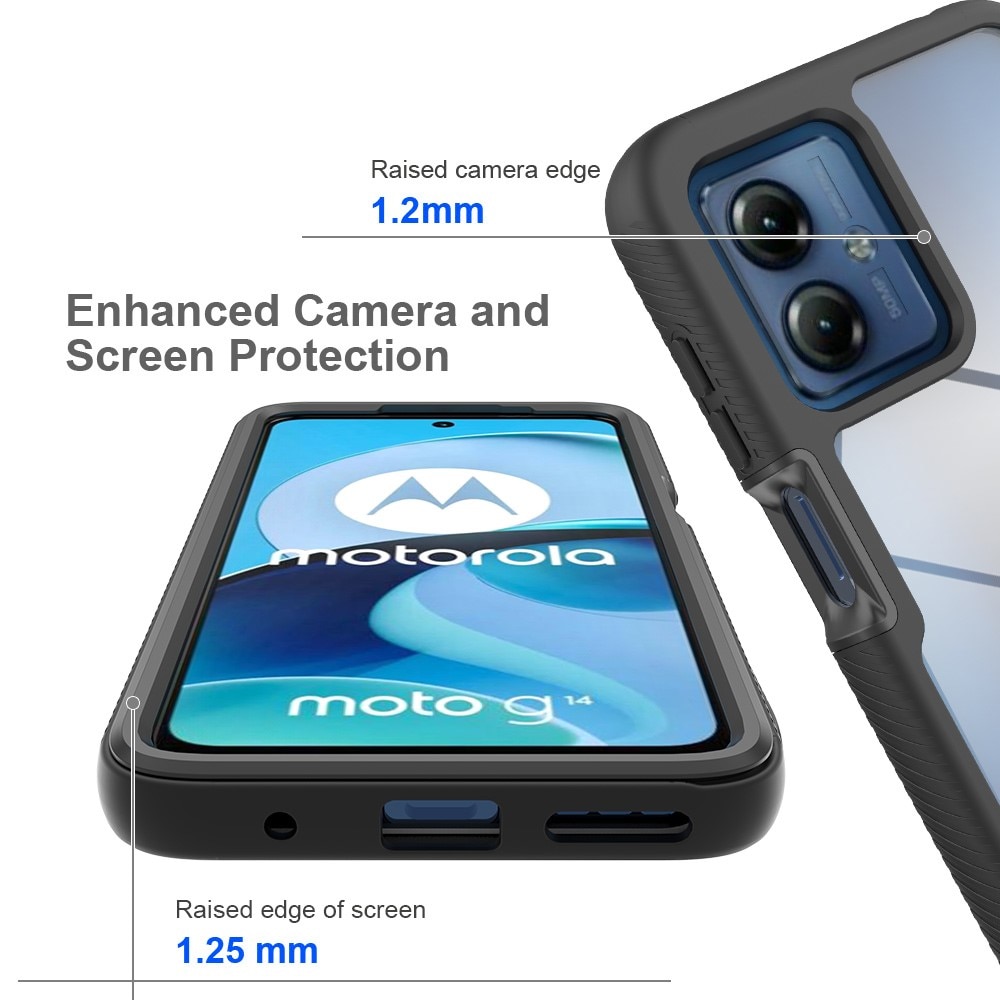Full Protection Case Motorola Moto G54 Svart
