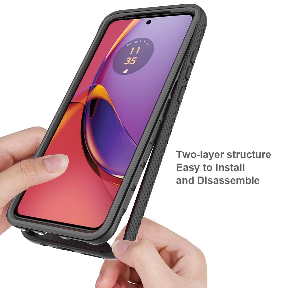 Full Protection Case Motorola Moto G84 svart