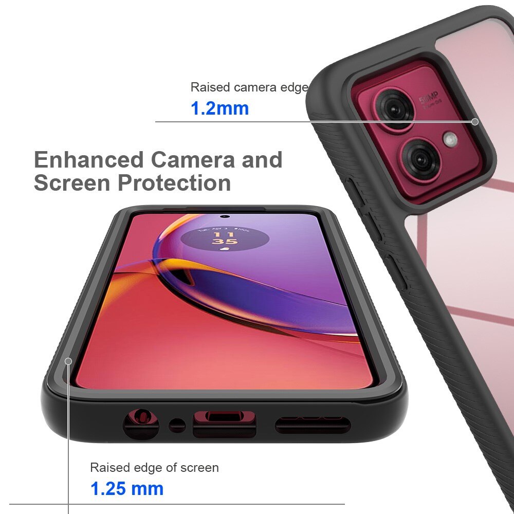 Full Protection Case Motorola Moto G84 svart