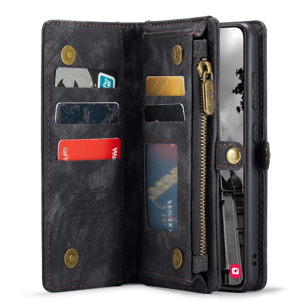Multi-slot Plånboksfodral Samsung Galaxy S24 Grå