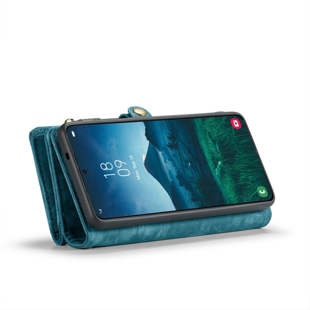 Multi-slot Plånboksfodral Samsung Galaxy S24 Plus blå