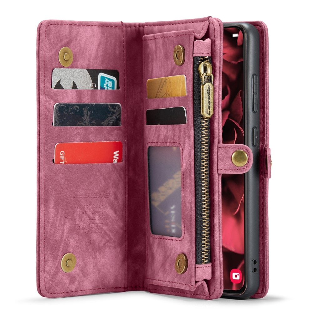 Multi-slot Plånboksfodral Samsung Galaxy S24 Plus Röd