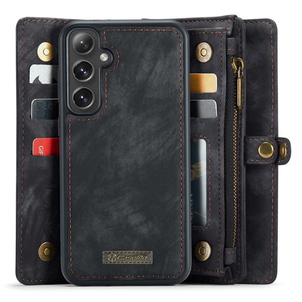 Multi-slot Plånboksfodral Samsung Galaxy S24 Plus Grå