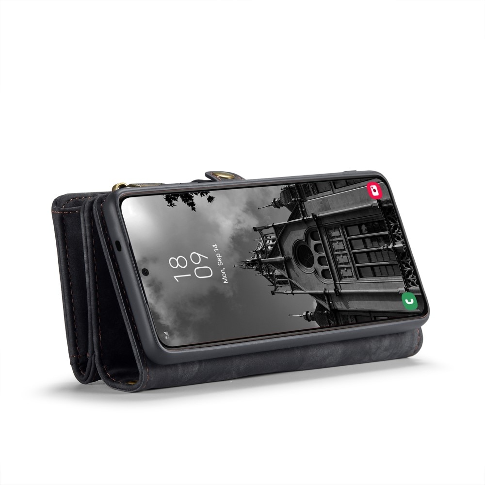 Multi-slot Plånboksfodral Samsung Galaxy S24 Plus Grå