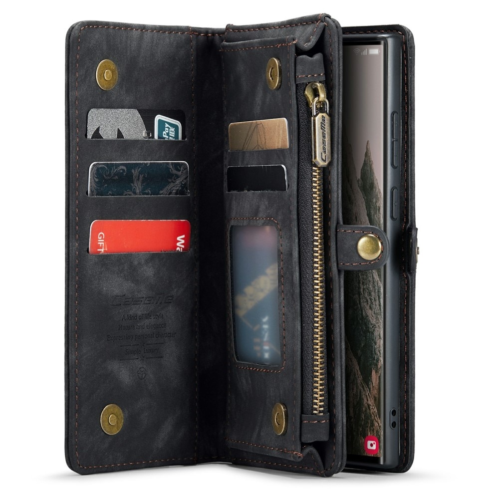 Multi-slot Plånboksfodral Samsung Galaxy S24 Ultra Grå